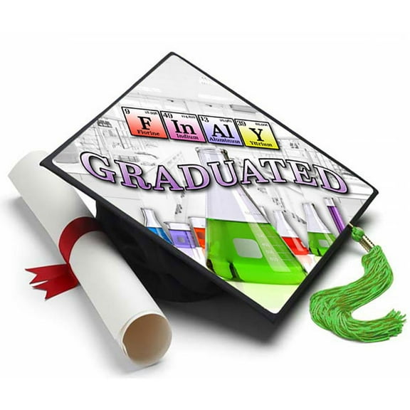 Chemistry Graduated Grad Cap Tassel Topper