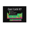 Chemistry Humor Poster Can I Lick It Funny Periodic Table of Elements ...