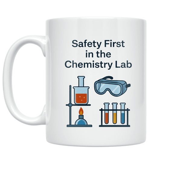 Chemistry Lab Safety Design - Science Enthusiast - 11 oz Ceramic Coffee Mug