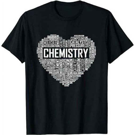 Chemistry Lover Heart Gift for Chemist Teacher or Student T-Shirt
