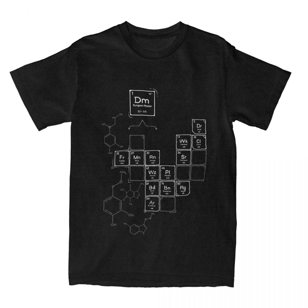 Chemistry Of Roleplay DnD Science Of D20 Dice Merchandise T Shirt Men ...
