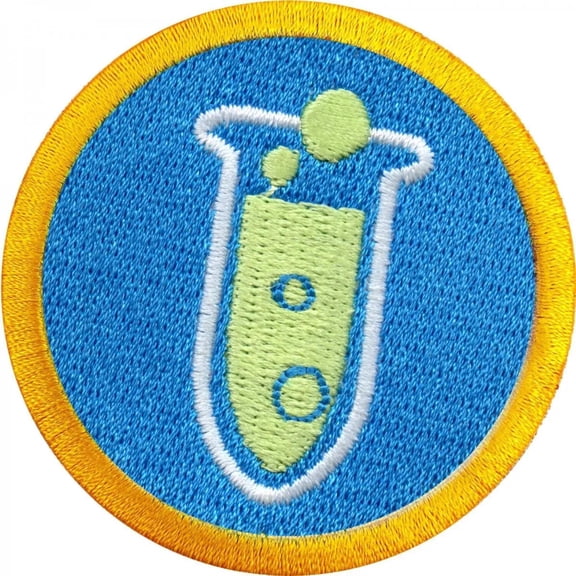 Chemistry Scout Merit Badge Embroidered Iron-on Patch