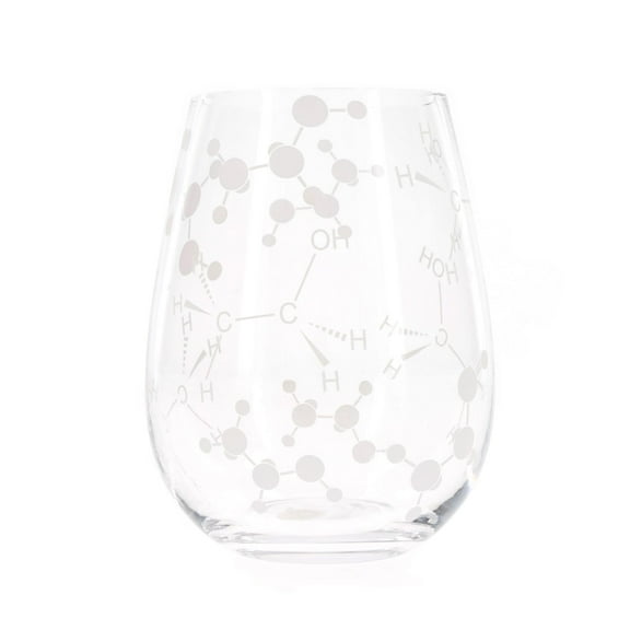 Chemistry Themed 21oz Stemless Wine Glass