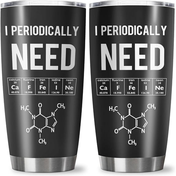 Chemistry Tumbler 20oz - Teacher Gifts for Women, Men, Science Students/Professors - Birthday Gift for Chemical Lovers