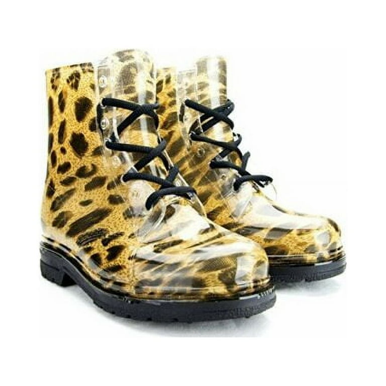 Clear clearance jelly boots