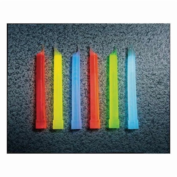 Chemlight by Cyalume Technologies Lightstick,Yellow,1/2 hr.,6 In. L,PK10 9-42300