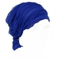 thumbnail image 1 of Chemo Cancer Headscarf Ruffles Hat Ethnic Turban Headwear Pleated Beanie Hijab, 1 of 19