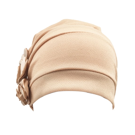 Chemo Cap Slip On Chemo Beanies Stretchy Turban Beanie Beanie Cover Cap for Women Hair Loss Pre Tied Bandanas Headscarf for Women Chemotherapy Must Haves for Women Wrapped Turban Cap