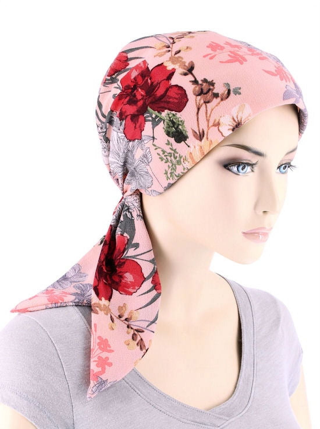 Chemo Fashion Scarf Pink Floral Blossom