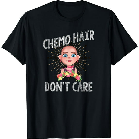 Chemo Hair Don't Care Fight Breast Cancer Awareness T-Shirt