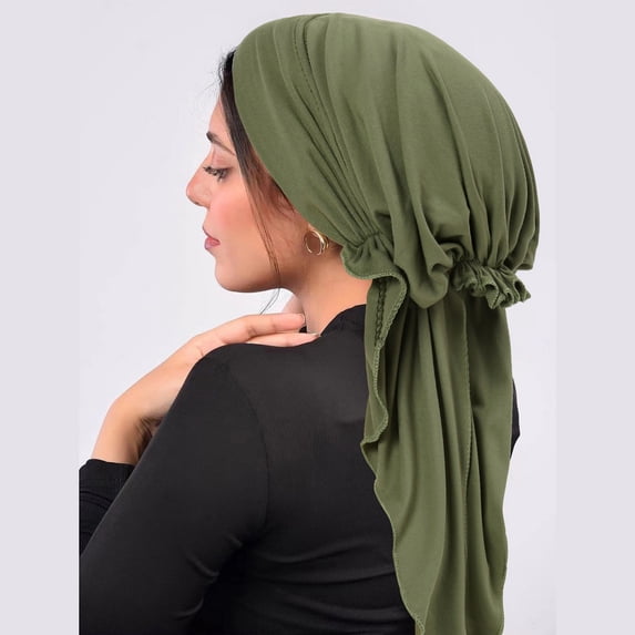 Chemo Headwear Pre Tied Head Scarf Headwraps Lightweight Turban Beanie Cap for Women