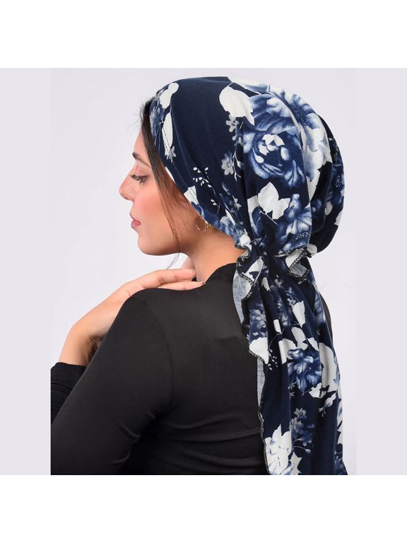 Chemo Headwear Pre Tied Head Scarf Headwraps Lightweight Turban Beanie Cap for Women