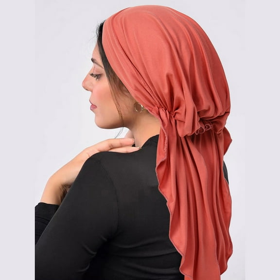 Chemo Headwear Pre Tied Head Scarf Headwraps Lightweight Turban Beanie Cap for Women