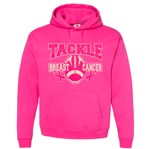 Chemo Shirts Funny Breast Cancer Survivor Pink Ribbon Football Hoodie Sweatshirt Clothing Accessories Gifts Mens