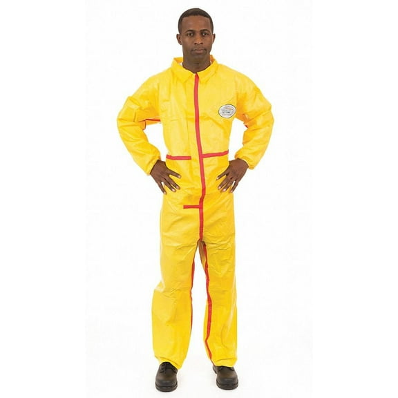 ChemSplash® 1, Chemical Splash Coverall, Elastic Wrist & Ankle, Taped Seams, Elastic Back