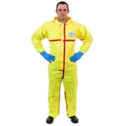 ChemSplash  1, Chemical Splash Coverall, Elastic Wrist, Open Ankle, Taped Seams, Elastic Back