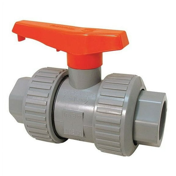 Chemtrol 2" Socket x FNPT CPVC Ball Valve Inline True Union U51TB-V 2