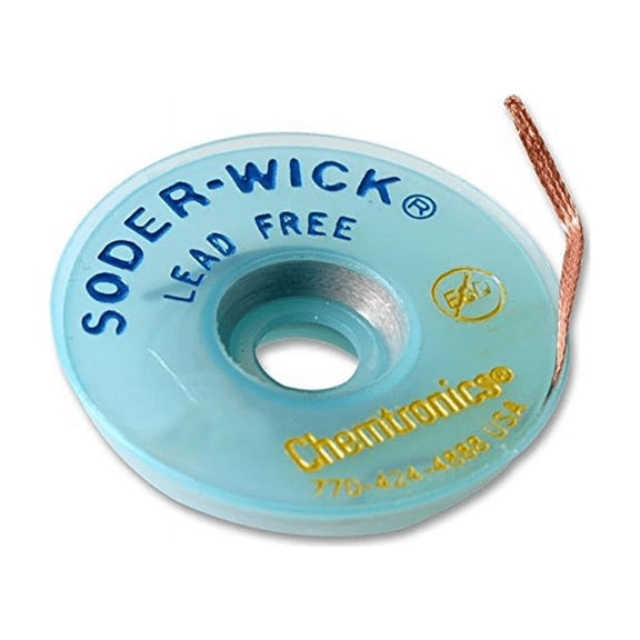 Chemtronics 40-3-5 Lead Free Wick, .080" 5ft Roll