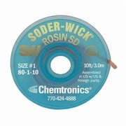 Desoldering Wick,10 ft.,1,Copper,Rosin 80-1-10