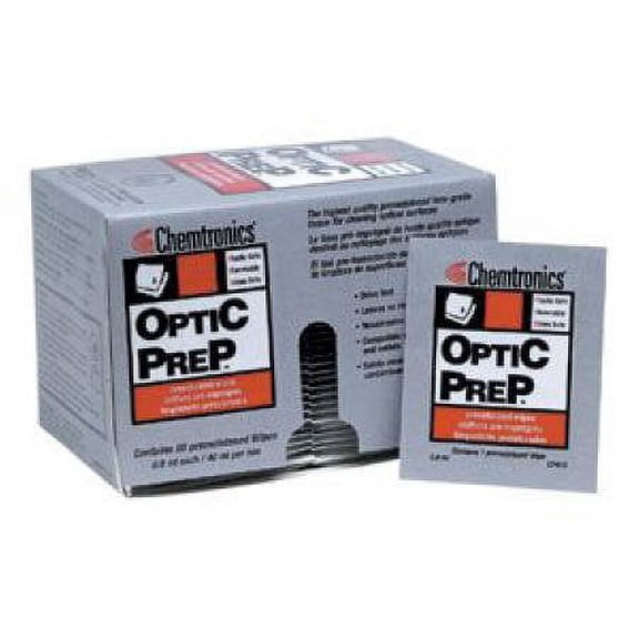 Chemtronics CP410 Optic-Prep Presaturated Isopropyl Alcohol Wipes - 1 Box 50 PADS