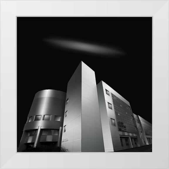 Chen, Chuan 12x12 White Modern Wood Framed Museum Art Print Titled - Engineering Building
