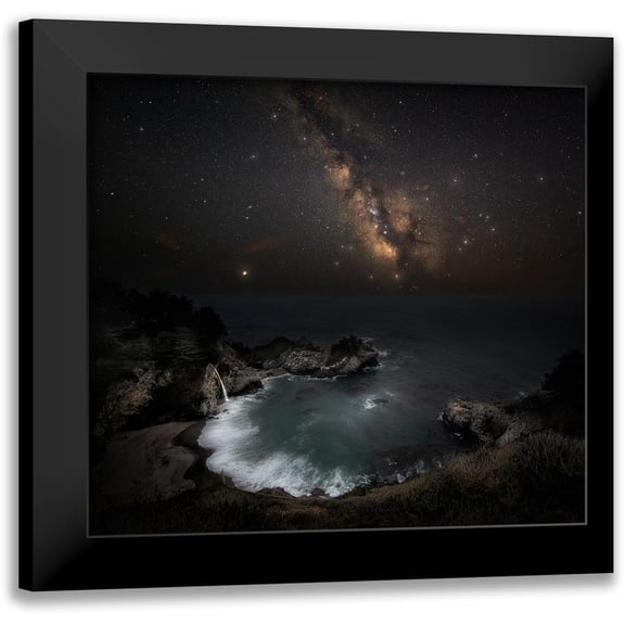 Chen, Johnny 13x12 Black Modern Framed Museum Art Print Titled - Big Surs Night