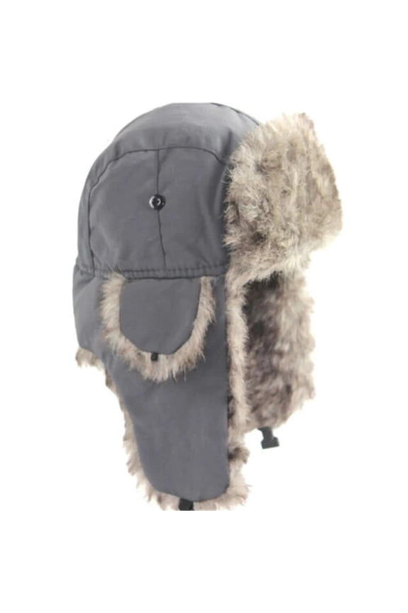 Men's Winter Trapper Aviator Trooper Earflap Warm Russian Waterproof Ski Hat Bomber Cap Russian Warm Ear Protectors Hats