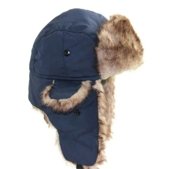Chen Yuming Men's Winter Trapper Aviator Trooper Earflap Warm Russian Waterproof Ski Hat Bomber Cap Russian Warm Ear Protectors Hats