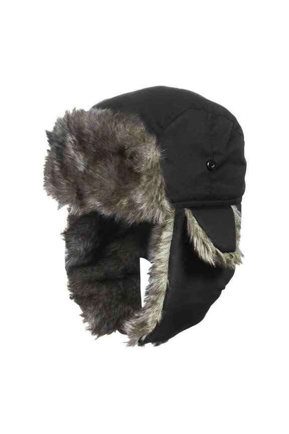 Mens Women Unisex Warm Trapper Trooper Earflap Winter Flaps Ski Hat New Bomber Hats Russian Ski Hat Faux Fur Hats