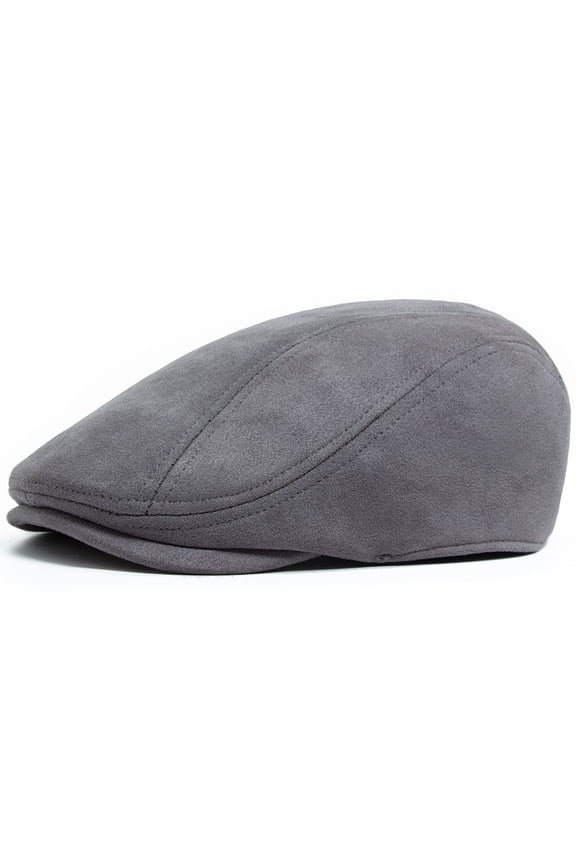 New Suede Autumn Winter Beret Fashion Vintage Men Women Newsboy Hat Casual Flat Visor Cap Berets For 54-58cm Head Circum Ference