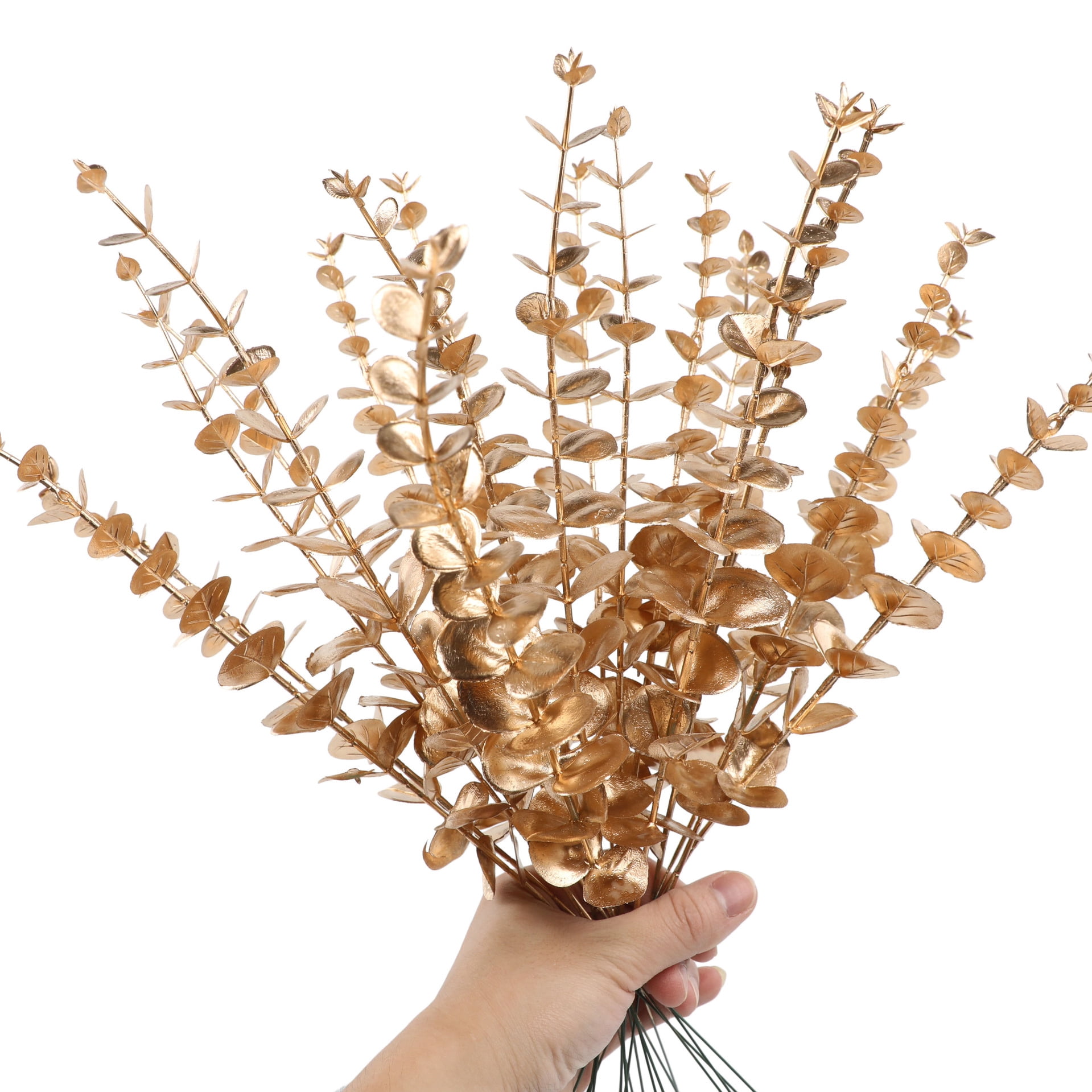 10+ Silver Greenery Chen Yuming Yannew 12pcs Artificial Eucalyptus Stems Silver Dollar