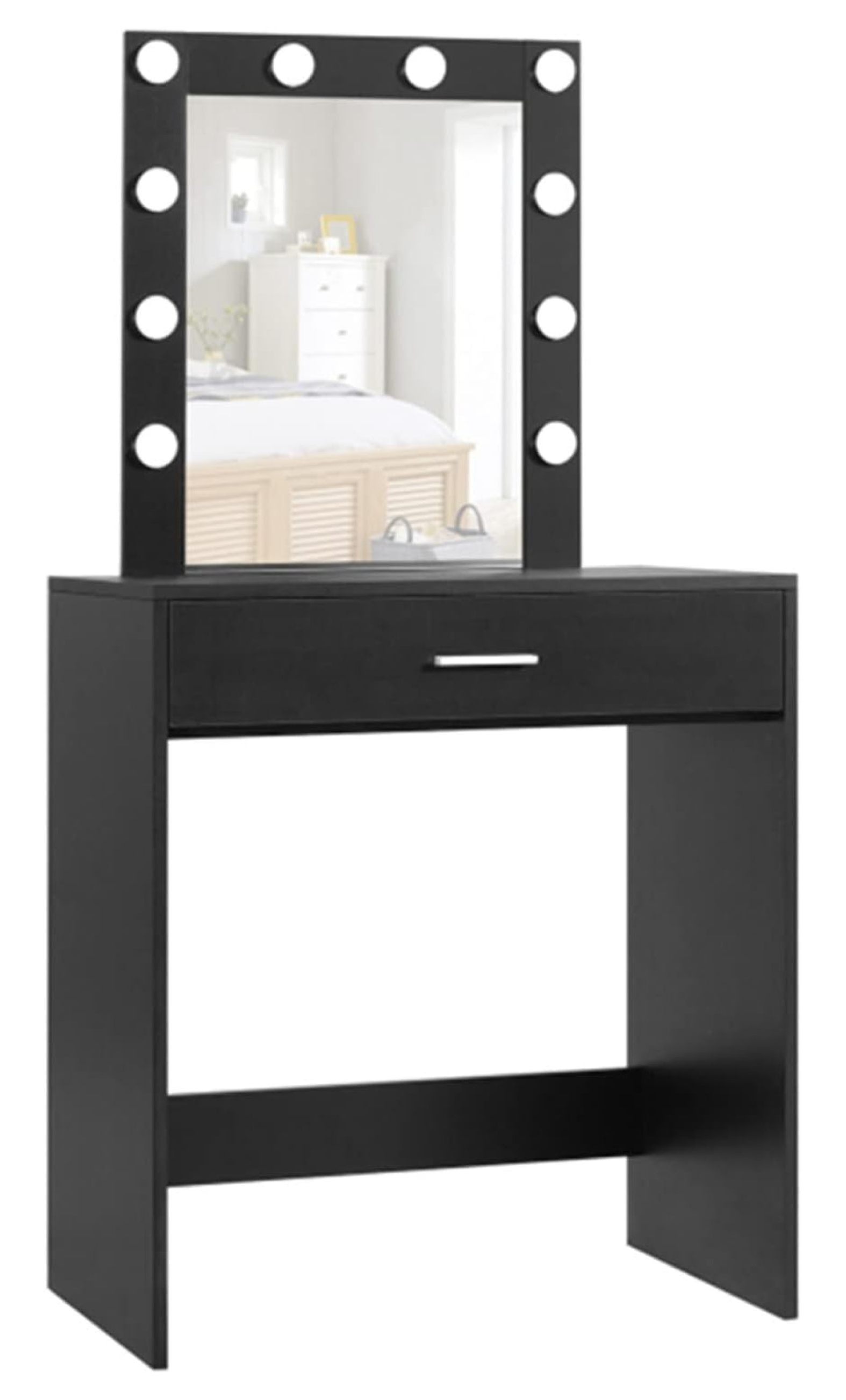 Chen xin Makeup Vanity Table with Lighted Mirror, Vanity Desk with
