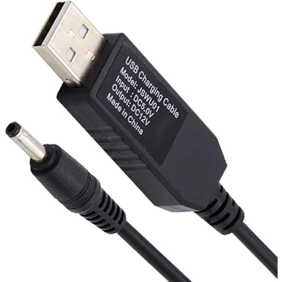 ChenYang USB Boost Charging Cable 3.28FT,USB 2.0 DC 5V to DC 12V 3.5x1.35mm Boost Power Cable for Router/Optical Modem