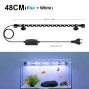 ChengZhiqiangqgwg     110V 220V Strip Aquarium Light LED Waterproof Fish Tank Light Underwater Decor Lighting Submersible Lamp Plant Grow Lamp 18-48CM