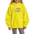 thumbnail image 1 of Chenglor Back To School Girls Hoodies Size 10-12 Toddler Girl Sweatshirt Girls First Day Of School Outfit 5 Year Old Girl Clothes Children's Fashion Clothes (7-8 Years Yellow), 1 of 4