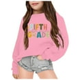 thumbnail image 1 of Chenglor Back To School Hoodie for Girls Girls Sweatshirt Back To School Hoodie 7 Year Old Girl Clothes Children's Fashion Clothes (9-10 Years Pink), 1 of 4