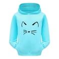 thumbnail image 1 of Chenglor Cute Hoodies for Girls Oversized Sweatshirts Back To School Sweatshirt for Girls Girls Clothes Size 7 Children's Fashion Clothes (10-11 Years Blue), 1 of 4