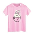 thumbnail image 1 of Chenglor Easter Shirt For Toddler Boys Girls Eggs Hunt Bunny Kids T Shirt #Pink 8-9 Years, 1 of 3