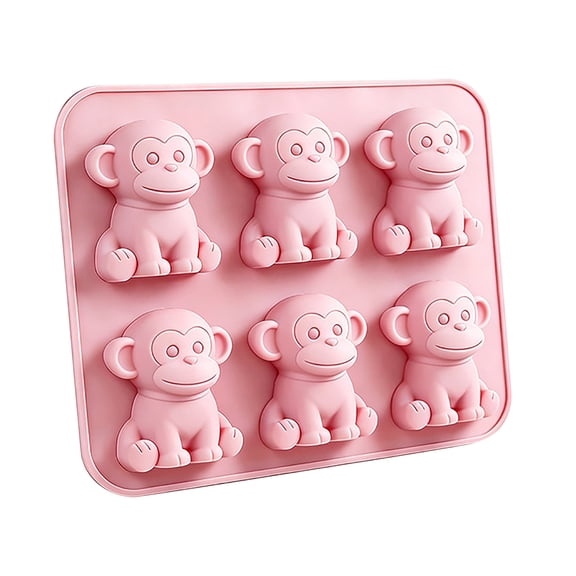 Chenglor Mini Highland Cow Ice Cube Tray, 3D Cute Cattle Silicone Ice Cube Mold for Coffee and Drinks Party, Reusable Animal Dessert Mold, Gifts for Friends and Cow Lovers