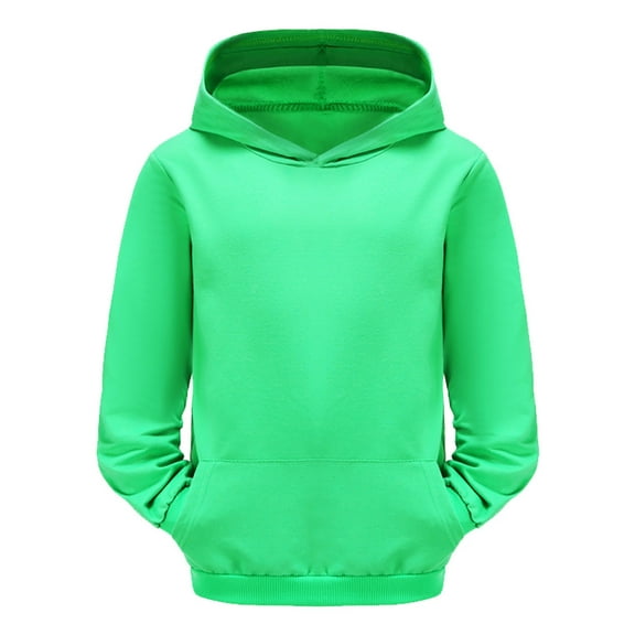 Chenglor Sweatshirts for Girls 10-12 Graphic Girls Hoodies Back To School Pullover Tops 6 Year Old Girl Clothes Children's Fashion Clothes (8-9 Years Green)