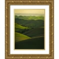 thumbnail image 1 of Chengming 12x14 Gold Ornate Wood Framed with Double Matting Museum Art Print Titled - Rolling Hills, 1 of 4