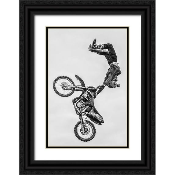 Chengzhou, Zhou 11x14 Black Ornate Wood Framed with Double Matting Museum Art Print Titled - Battle Of Transcendence 10