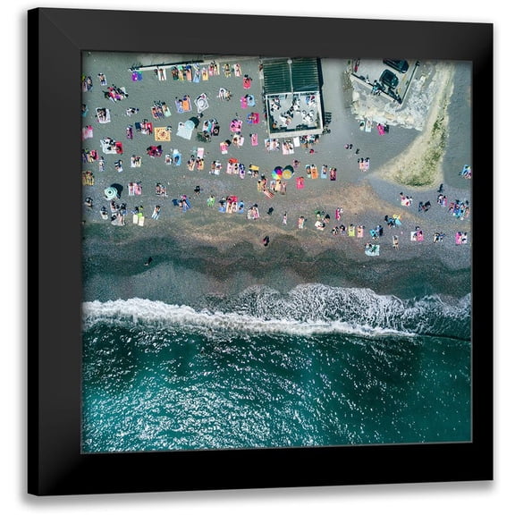 Chengzhou, Zhou 12x12 Black Modern Framed Museum Art Print Titled - Under The Heat