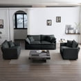 thumbnail image 1 of Chenille 3-Piece Sofa Set with Arm Chairs - Superior Comfort for Daily Use, 1 of 6