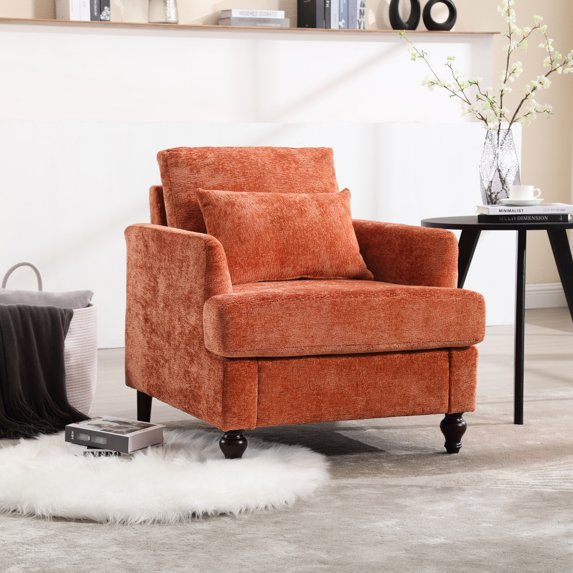 Chenille Accent Chair | For Relaxing and Unwinding | Softens the Surroundings