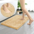 thumbnail image 1 of Chenille Bathroom Rug Mat 32"x20",Thick Soft Absorbent Bath Rugs,Non-Slip Plush Shaggy Bath Mat for Shower Floor,Machine Washable Rugs for Bathroom Decor,Beige, 1 of 7