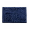 thumbnail image 1 of Chenille Bathroom Rug Mat, Super Soft Machine Washable Shower Mat Perfect for Bathroom, Kitchen, Bedroom, 16x24 Inch (Dark Blue), 1 of 5