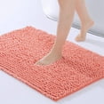 thumbnail image 1 of Plush Microfiber Non Slip Soft Bathroom Rug, Absorbent Machine Washable Chenille Bath Mat | Quick Dry Shag Carpet, Great for Bath, Shower, Bedroom, or Door Mat, 24"x16", 1 of 6