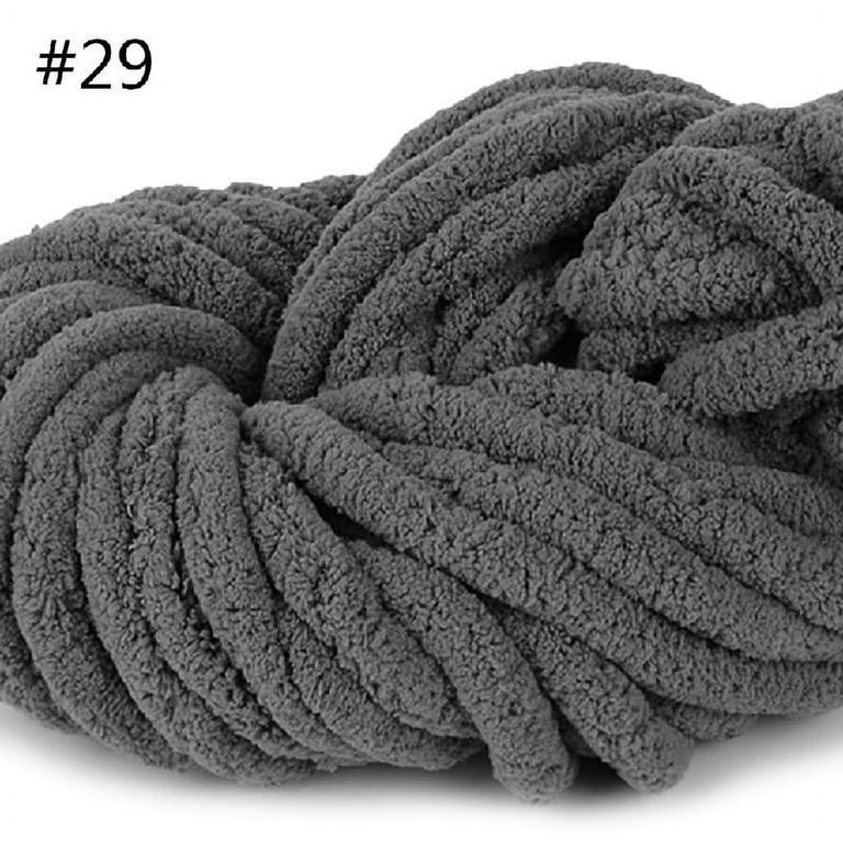  250g Chunky Chenille Yarn,Arm Knitting Yarn,Fluffy Pink Chunky  Yarn for Arm Knitting or Hand Knitting,Chunky Blanket Yarn