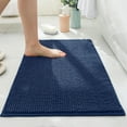 thumbnail image 1 of Chenille Carpet Non-Slip 40x60cm Bath Mat All-Season Bedroom Soft Dense Short Pile Polyester Spandex Absorbent Modern Rug Floor Entryway Living Room, 1 of 5